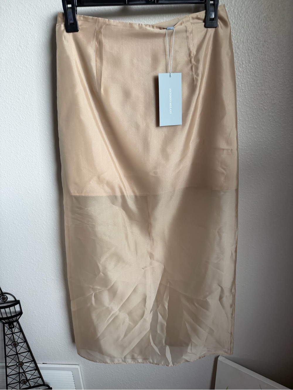 Antonio Melani Priscilla Sheer Organza Midi Skirt NWT Size 8 - Picture 5 of 10